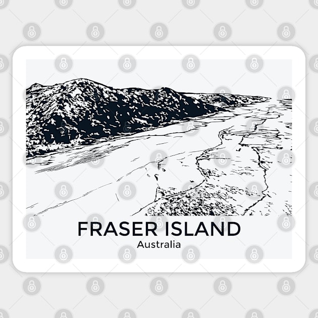 Fraser Island (K’gari) - Australia Sticker by Lakeric